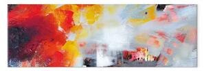 Quadro su tela Bagliori di colori stretto - astrazione moderna