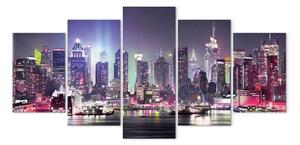 Quadro su tela Manhattan di notte