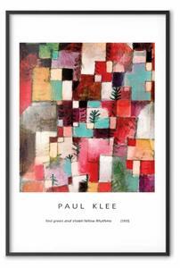 Poster: Riproduzione - Paul Klee, ritmi rosso-verde e giallo-viola