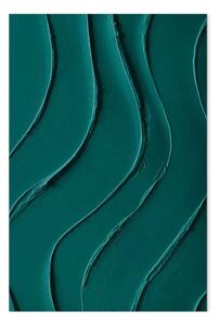 Quadro su tela Astrazione verde scuro - sfondo smeraldo con texture