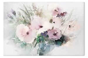 Quadro Bouquet di fiori - composizione floreale dipinta ad acquerello