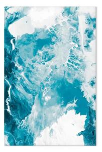 Quadro su tela Blu astratto - colori marmorei del mare