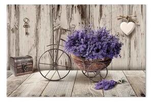 Quadro Bouquet segreto di lavanda largo