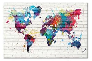 Quadro contemporaneo Stile moderno: pareti del mondo
