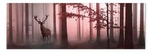 Quadro su tela Mattina stretto rosa