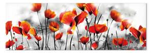Quadro Impressione con papaveri stretto