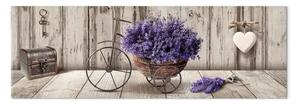 Quadro su tela Bouquet segreto di lavanda stretto
