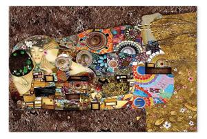 Quadro moderno L'amore secondo Klimt largo