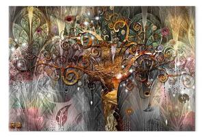 Quadro su tela Albero d'oro