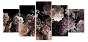 Quadro su tela Bellissimo giardino (5 pezzi) grande
