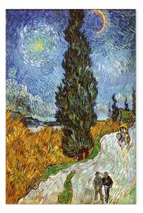 Quadro famoso Vincent van Gogh - Sentiero di notte in Provenza