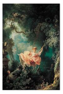 Riproduzione quadro Jean-Honoré Fragonard - I fortunati casi dell'altalena