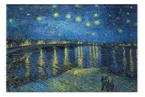 Riproduzione quadro Vincent van Gogh - Notte stellata sul Rodano