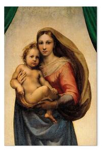 Riproduzione quadro Rafael Santi - Madonna Sistina (frammento)