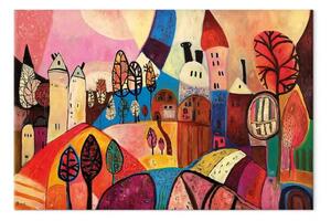Quadro moderno Villaggio nei colori d'autunno