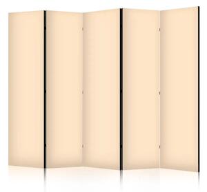 Paravento design Tinta unita beige II - Beige come motivo principale