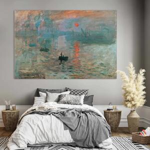 Claude Monet - Impressione, alba - paesaggio dipinto di un porto di Monet