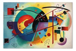Quadro moderno Astrazione colorata - composizione ispirata all'opera di Kandinsky
