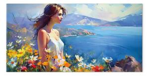 Quadro Donna mare - paesaggio Monet