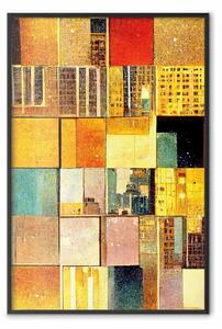 Poster: Tegole astratte - composizione geometrica nello stile di Klimt