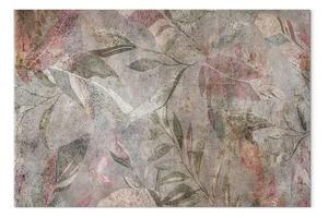 Quadro moderno Affreschi veneziani - floreale marrone