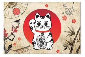 Quadro contemporaneo Maneki-neko - gatto giapponese