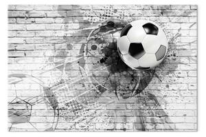Quadro contemporaneo Dinamica calcio - palla muro
