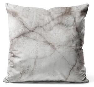 Cuscino in velluto Marmo nuvoloso - composizione con texture di roccia con venature scure