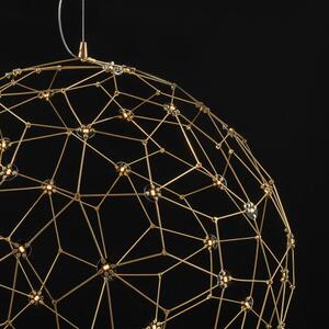 Nova Luce Sole LED lampada a sospensione a filo color oro