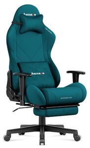 Huzaro Force 5.7 Teal – Sedia da gaming, braccioli 2D, inclinazione 155°, cuscini per collo e lombari, poggiapiedi, certificata SGS, 136 kg