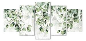 Quadro Leggerezza foglie - ramoscelli fiore