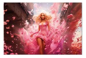 Quadro moderno Esplosione rosa - Barbie famosa