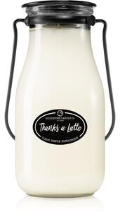 Milkhouse Candle Co. Creamery Thanks A Latte candela profumata Milkbottle 396 g