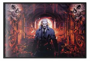 Poster: Cacciatore di demoni leggendario - anime atmosferico generato dall'IA