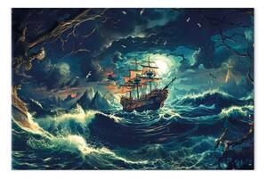 Quadro moderno Viaggio dimenticato - nave pirata