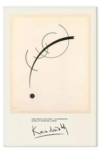 Quadro famoso Wassily Kandinsky - Curva libera a punto
