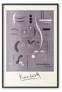 Poster: Quattro pezzi- una composizione strutturale di Kandinsky