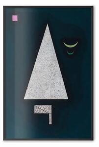 Poster: Focus bianco - composizione geometrica di Wassily Kandinsky