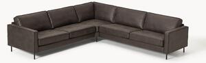 Divano angolare XL in pelle Hunter