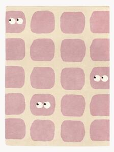 Tappeto per bambini fatto a mano Bidules Pink, varie misure