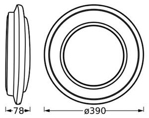 OSRAM Plafoniera a LED ORBIS BERLIN, Nero, Soggiorno / Sala da pranzo, Metallo, Moderno, Plafoniera LED