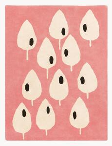 Tappeto per bambini fatto a mano Forest Pink, varie misure