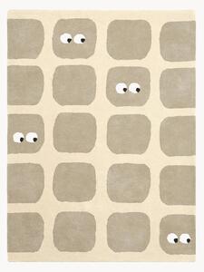 Tappeto per bambini fatto a mano Bidules Beige, varie misure