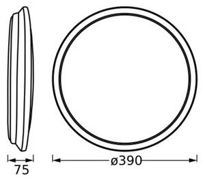 OSRAM Plafoniera a LED ORBIS DUBLIN, Cromo / Argento, Soggiorno / Sala da pranzo, Metallo, Moderno, Plafoniera LED