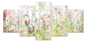 Quadro Prato fiorito - vegetazione di campo alla luce della primavera