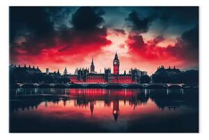 Quadro contemporaneo Londra - interpretazione fotografica del centro storico della città