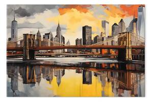 Quadro moderno Brooklyn - ponte grattacieli