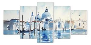 Quadro su tela Venezia - paesaggio pittoresco con architettura storica sullo sfondo