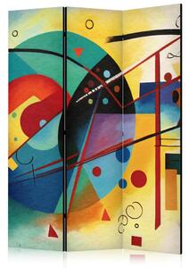 Paravento Astrazione colorata - composizione ispirata all'opera di Kandinsky