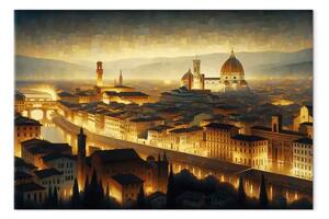 Quadro su tela Firenze - vista panoramica della città d'arte e di storia